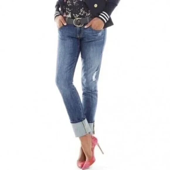 Cabi 5165 Mojave Slim Boyfriend Jeans Women's Size 6 Distressed - Picture 13 of 13